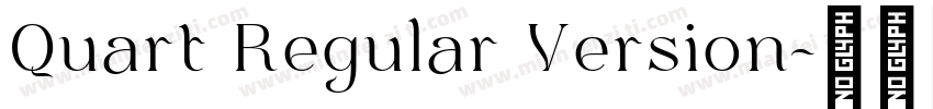 Quart Regular Version字体转换